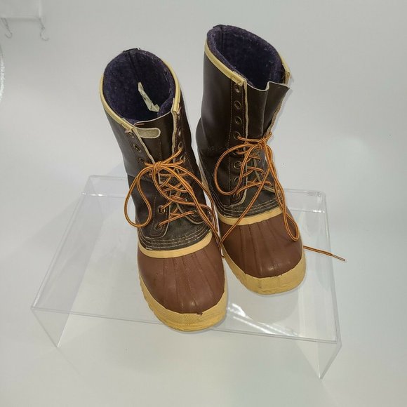 Mens Vintage Sorel Arctic‎ Pac Kaufman Canada Brown Snow Duck Boots Size 7 - Picture 1 of 9